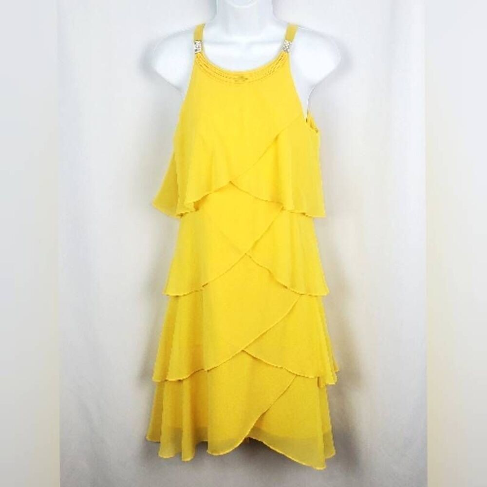 Yellow Cocktail Dress - Picture 3 of 8